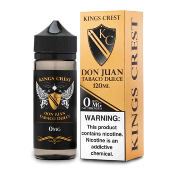 Kings Crest Don Juan Tabaco Dulce 120ml Vape Juice